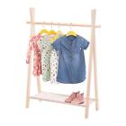 Childrens Clothes Rail Hanging Wardrobe Storage Wooden Kids Boys Girls Dress Up