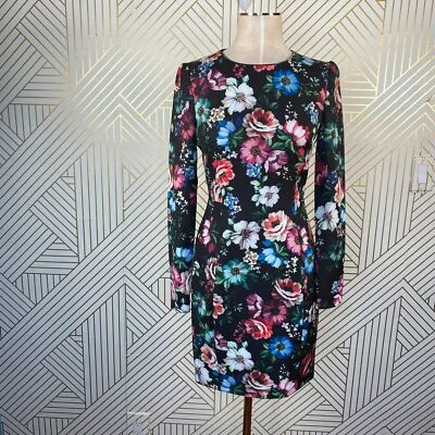 NWT Black Halo Lively Mini Dress in Magic Night Floral Party Night Out Size 2 - Image 1 of 4