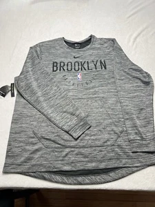 Brooklyn Nets Nike Dri Fit NBA Long Sleeve Shirt XXL - Picture 1 of 6