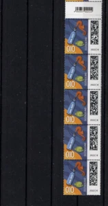 Bund Fehldruck Fünferstreifen 3723 Flaschenpost mit EAN 010 statt 10 postfrisch - Bild 1 von 1