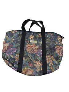 Vintage Gloria Vanderbilt Floral Print Duffle Bag EUC - Picture 1 of 8