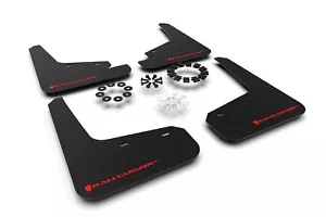 RALLYARMOR 2020-2022 TESLA MODEL Y RALLY ARMOR UR MUD FLAPS BLACK WITH RED LOGO - Foto 1 di 2