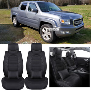 Deluxe Leather Car Seat Covers 2/5-Seat Front & Rear Cushion For Honda Ridgeline
