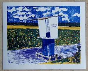 Stephen CRAIG (1960) 35x28 cm Farblithographie 2007 Signiert KASSE / FLOWERS - Bild 1 von 5