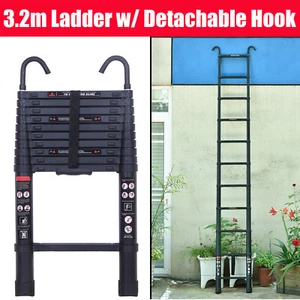 Escalera telescópica portátil de uso pesado de 2.6-6.2M de aluminio extensible - Imagen 1 de 36