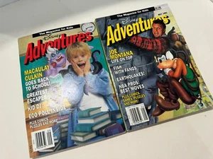 Magazine Disney Adventures Lot Of 2 Sept 91 Macaulay Culkin May 91 Joe Montana - Picture 1 of 2