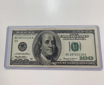 100 dollar bill 1999 - Image 1 of 2