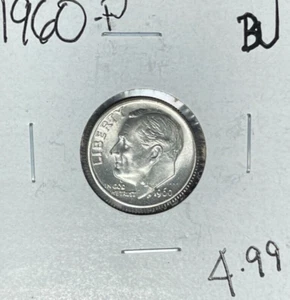 1960-P ROOSEVELT SILVER DIME ~ BU ~BEAUTIFUL COIN~ - Picture 1 of 2