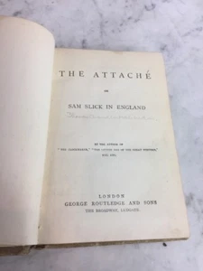 The Attaché Or Sam Slick in England 1878 London by Thomas Chandler Haliburton - Bild 1 von 11
