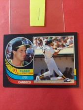 1991 Fleer All-Stars #8 Jose Canseco, cd1