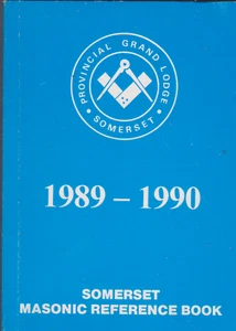 Somerset Masonic Reference Book 1989-1990 provincial grand lodge freemason - Picture 1 of 2