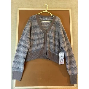 Celebrity Pink Cardigan Sweater Knit Button Front XXXL Plus Size - Picture 1 of 8