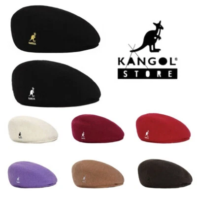 Kangol Wool 504 Flat Cap Men Women Casual Woolen Beret Hat Premium Newsboy Caps - Image 1 of 2