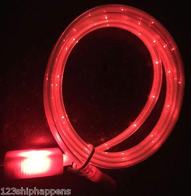 FLAT FLOW LIGHT-UP 3FT LED el charger cable FOR Apple iPhone 6 plus 5s micro USB - Image 1 of 4