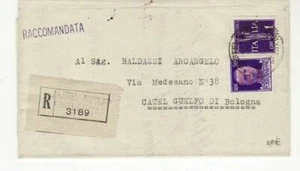 8770 02 RSI REPUBBLICA SOCIALE ITALIANA BOLOGNA CASTEL GUELFO RACCOMANDATA - Picture 1 of 2