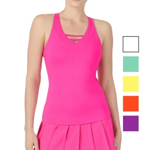 Fila Women's Essentials Halter Tennis Tank, Pink, XS - Picture 1 of 2