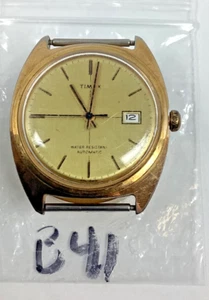 Vintage 1976 Timex Automatic Viscount Crosshair Uhr läuft M32 Ersatz Reparatur LESEN - Bild 1 von 9
