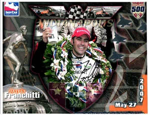 FOTO Autógrafo FIRESTONE Racing Ttm Promo Firmado por DARIO FRANCHITTI 8.5'x11" - Imagen 1 de 2
