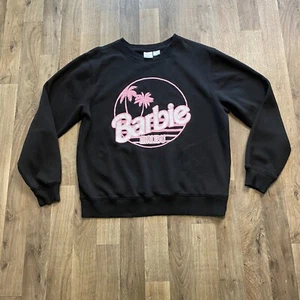 Felpa Barbie Malibu nera girocollo bambina taglia 11/13 - Foto 1 di 4