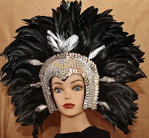 Hand Crafted Feather Mask (MH110) - Picture 1 of 2
