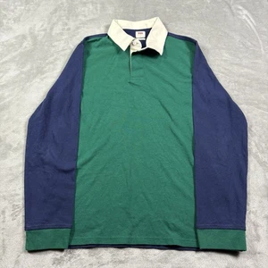 Levi’s Rugby Shirt Men’s Small Color Block Green Navy Casual Preppy  - Picture 1 of 6