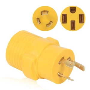 Adaptador generador RV NEMA L5-30P a 14-50R, 3 clavijas 30 amperios L5-30 bloqueo de torsión M... - Imagen 1 de 7