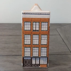Vtg Anne Frank Haus Delft Hand Painted Polychroom Holland House 6” - Picture 1 of 12