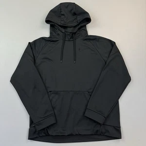 Nike Hoodie Herren Medium schwarz Dri Fit Therma Training gesticktes Swoosh-Logo - Bild 1 von 12
