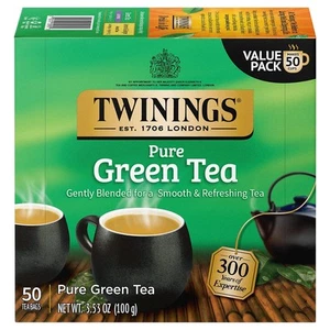 Twinings Green Tea Bags 50/Box (F05789) TNA82224 - Picture 1 of 4