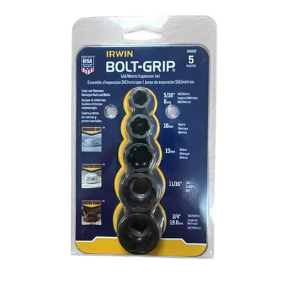 Irwin 10504635 Bolt-Grip Fastener Remover Base Set for Damaged/Rounded Nuts - Image 1 of 4
