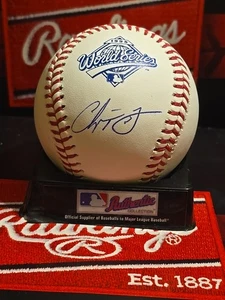 Chipper Jones Autógrafo Automático Béisbol All Star Salón de la Fama 1995 Serie Mundial  - Imagen 1 de 4
