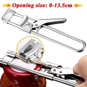 2X Adjustable Multifunctional Stainless Steel Can Opener Jar Lid Gripper Kitchen - Picture 1 of 8