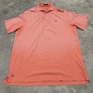Polo golf GREYSON uomo taglia XL rosa Activewear logo outdoor preppy 2 toni - Foto 1 di 7