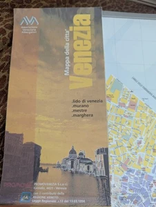 Venezia Street Map of Venice, Italy Circa 2020 Folding Map In Italian - Picture 1 of 10