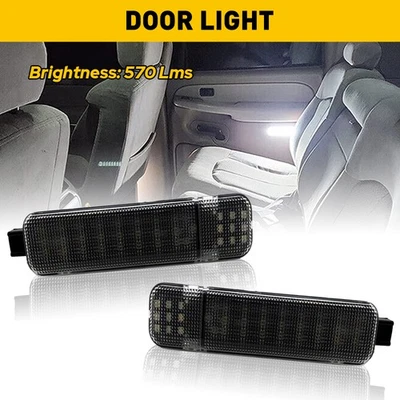 Smoke LED Lights Door Courtesy For Chevy GMC C/K 1500 2500 Suburban 1996-2000 - Image 1 of 4