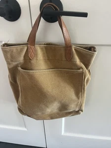Thirty-One Window Shopper Canvas Tote Bag Vintage Maple. NO Shoulder Strap - Picture 1 of 6