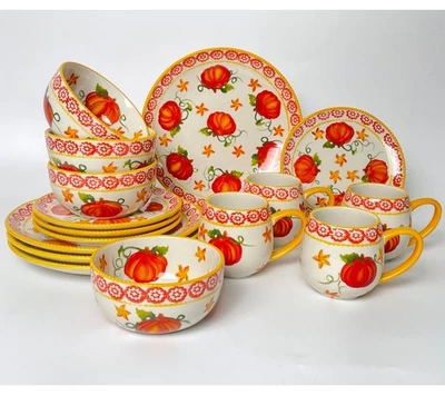 Conjunto de louça essencial Temp-tations sazonal 16 peças H224726 Poinsettai - Imagem 1 de 4