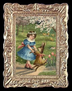 Osterhasentanz Miniatur Puppenhaus Bild - Bild 1 von 1