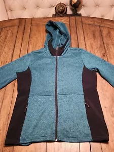 Zero X Posur Ladies Womans Green Hoodie Jacket Long Sleeve Winter (M) - Picture 1 of 10
