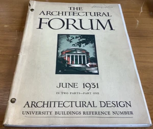 Architekturforum Juni 1931 Teil 1 Universitätsgebäude - Bild 1 von 7