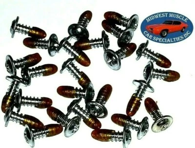 Body Molding Trim #8x1/2" Screws With Sealer Fits Chrysler Dodge Plymouth 25pc C - Image 1 of 4