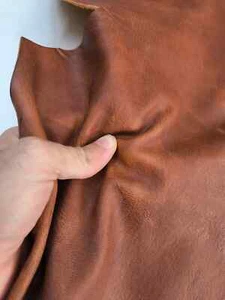 Goat leather soft and thick with a pull-up effect, Genuine goat skin leather - Picture 1 of 19
