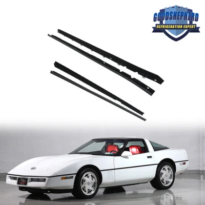 Kit de 4 piezas de sello de fieltro de barrido de ventana para Chevy Corvette 1984 1985-1989 Foto 1 de 4