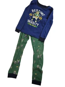 Carters Bedtime Varsity Boys Pajama Set Shirt Pants Size 6 Gently Used - Picture 1 of 8