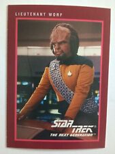 Star Trek The Next Generation Card Impel 1991 Lieutenant Worf