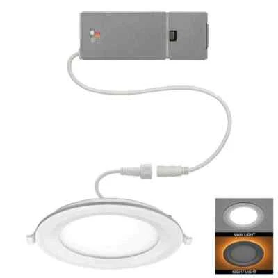 Commercial Electric Ultra Slim 6 in. Canless Selectable CCT Integrated LED - Image 1 of 3