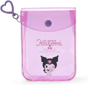 Sanrio Clear Mini Pouch Kuromi  10 x 4 x 13cm From Japan - Picture 1 of 7