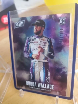 2018 PANINI FATHERS DAY NASCAR ROOKIE BUBBA WALLACE 280/399 #69 MINT - Image 1 of 4