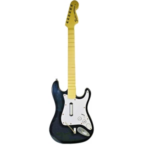 Nintendo Wii Rock Band Fender Stratocaster Guitar 19091 - Tested As-Is -No Power - Picture 1 of 16