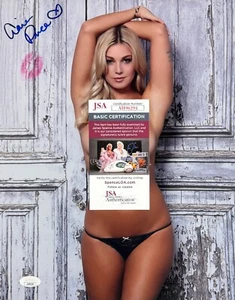 CIARA PRICE SIGNED Autograph 11"x 14" PHOTO KISS Lip Print MODEL JSA CERTIFIED - Picture 1 of 8